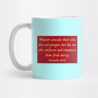 Bible Verse Proverbs 28:13 Mug